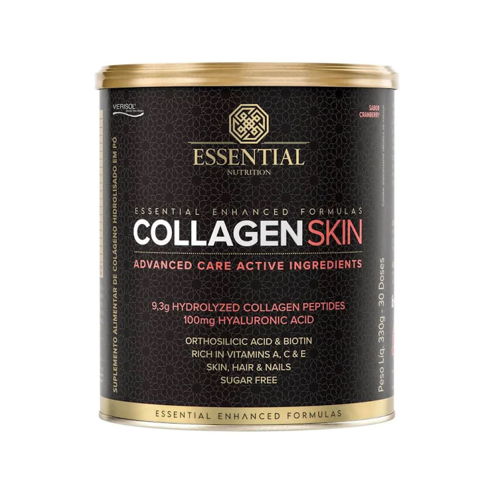 Collagen Skin New Cranberry Essential Nutrition - 330g Menor preço em Collagen Skin New Cranberry Essential Nutrition - 330g