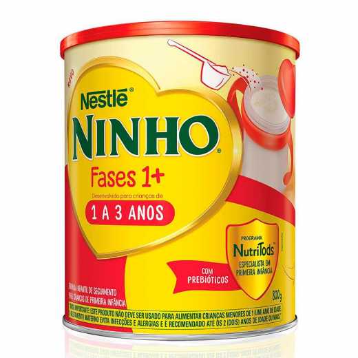 Fórmula Infantil Ninho Fases 1+ 800g Menor preço em Fórmula Infantil Ninho Fases 1+ 800g