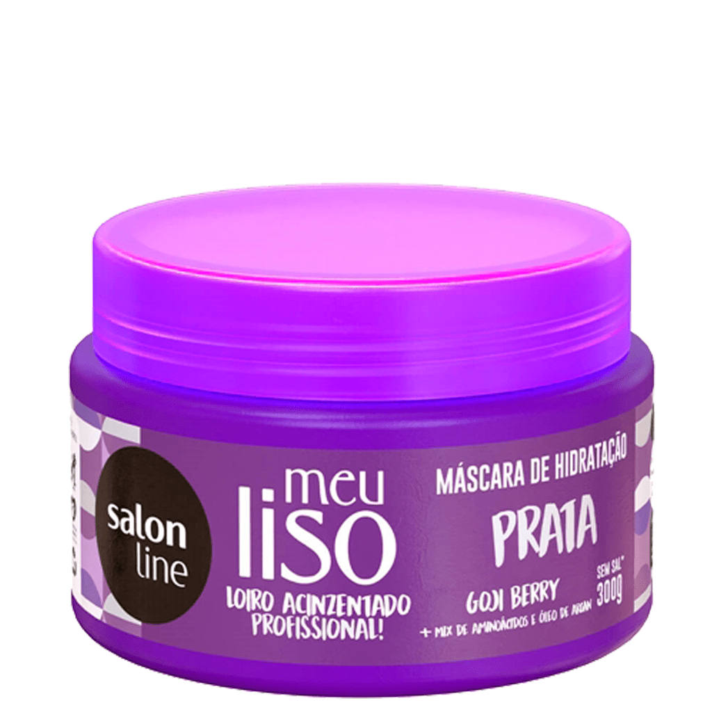 Máscara de Hidratação Salon Line Meu Liso Prata - 300g Menor preço em Máscara de Hidratação Salon Line Meu Liso Prata - 300g