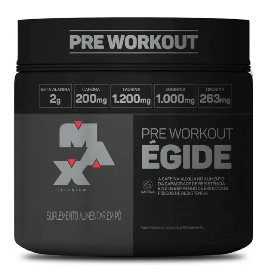 Pré Treino Egide Max Titanium Novo 150g Menor preço em Pré Treino Egide Max Titanium Novo 150g