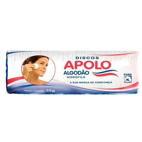 Disco De Algodão Apolo 35g Menor preço em Disco De Algodão Apolo 35g