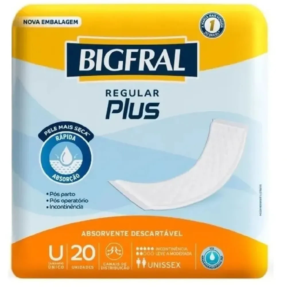 Absorvente Geriátrico Bigfral com 20 Unidades é ruim? Absorvente Geriátrico Bigfral com 20 Unidades é boa?
