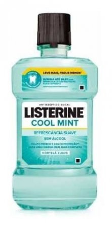 Enxaguante Bucal Listerine Cool Mint Menta Suave Zero Álcool 500ml