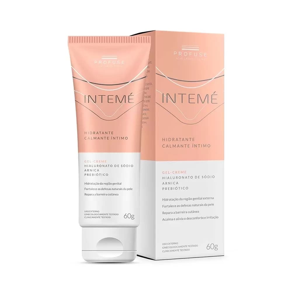 Hidratante Calmante Intimo Profuse Intemé Gel Creme com 60g Menor preço em Hidratante Calmante Intimo Profuse Intemé Gel Creme com 60g