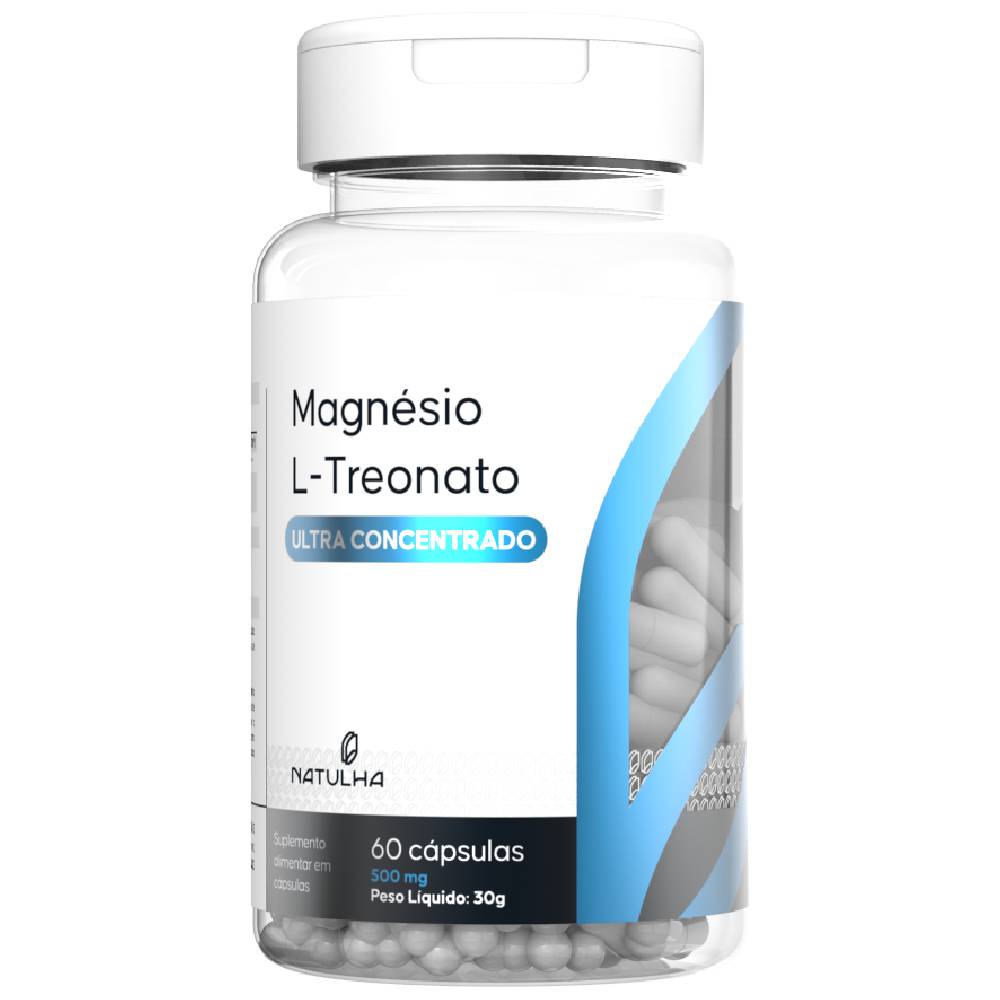 Magnésio L-Treonato Ultra Concentrado 60 cápsulas - Natulha Menor preço em Magnésio L-Treonato Ultra Concentrado 60 cápsulas - Natulha