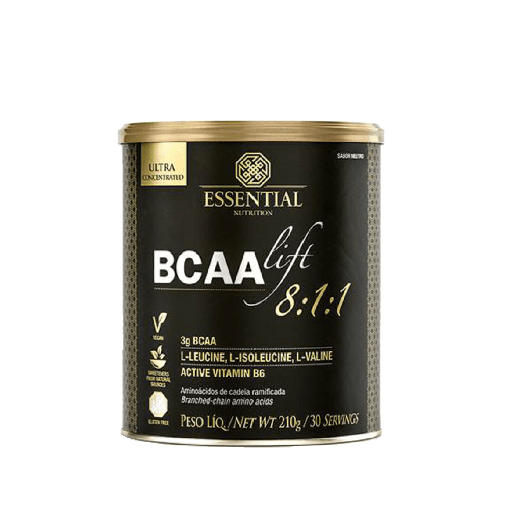 Kit 2X: BCAA Lift Aminoácido Neutro Essential Nutrition 210g