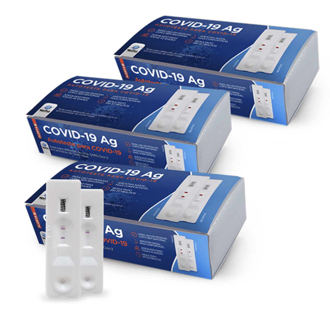 Kit 3uni Autoteste Antígeno Covid-19 - Wama Diagnóstica