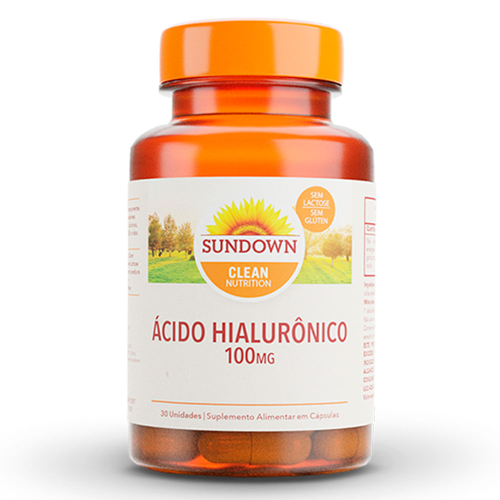 Ácido Hialurônico sundown 100 mg 30 cápsulas Menor preço em Ácido Hialurônico sundown 100 mg 30 cápsulas