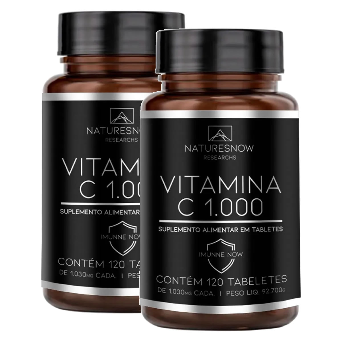 Kit 2 Vitamina C 1.000 120 Cápsulas Natures Now Menor preço em Kit 2 Vitamina C 1.000 120 Cápsulas Natures Now