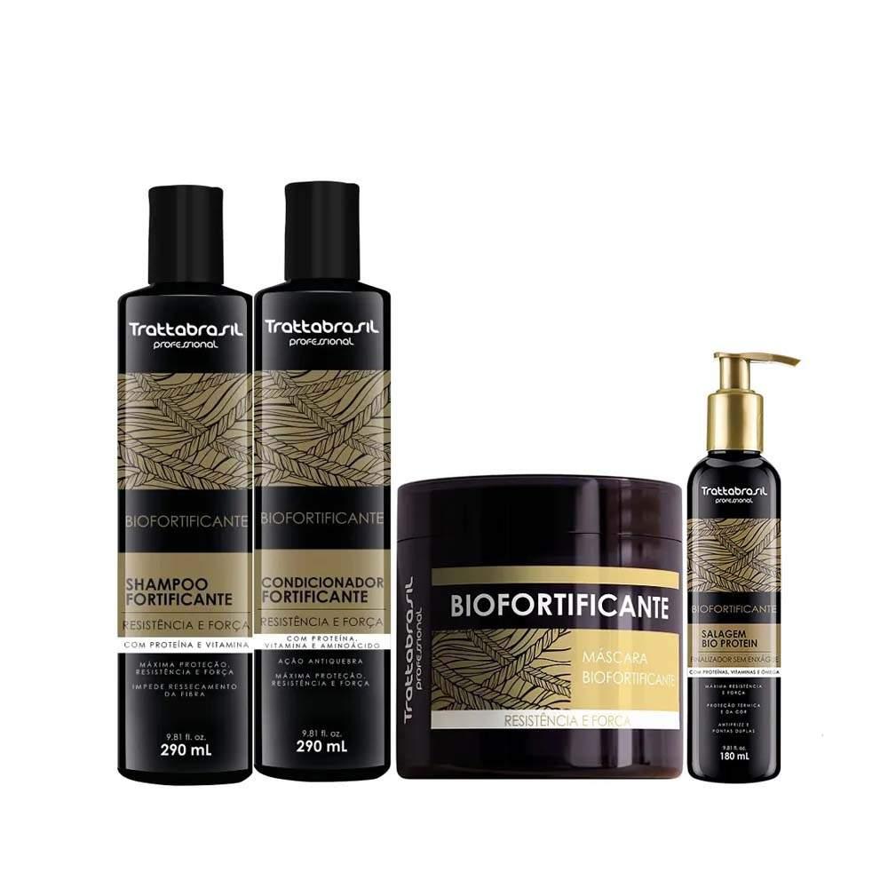 Kit de Tratamento Capilar Biofortificante TrattaBrasil Menor preço em Kit de Tratamento Capilar Biofortificante TrattaBrasil