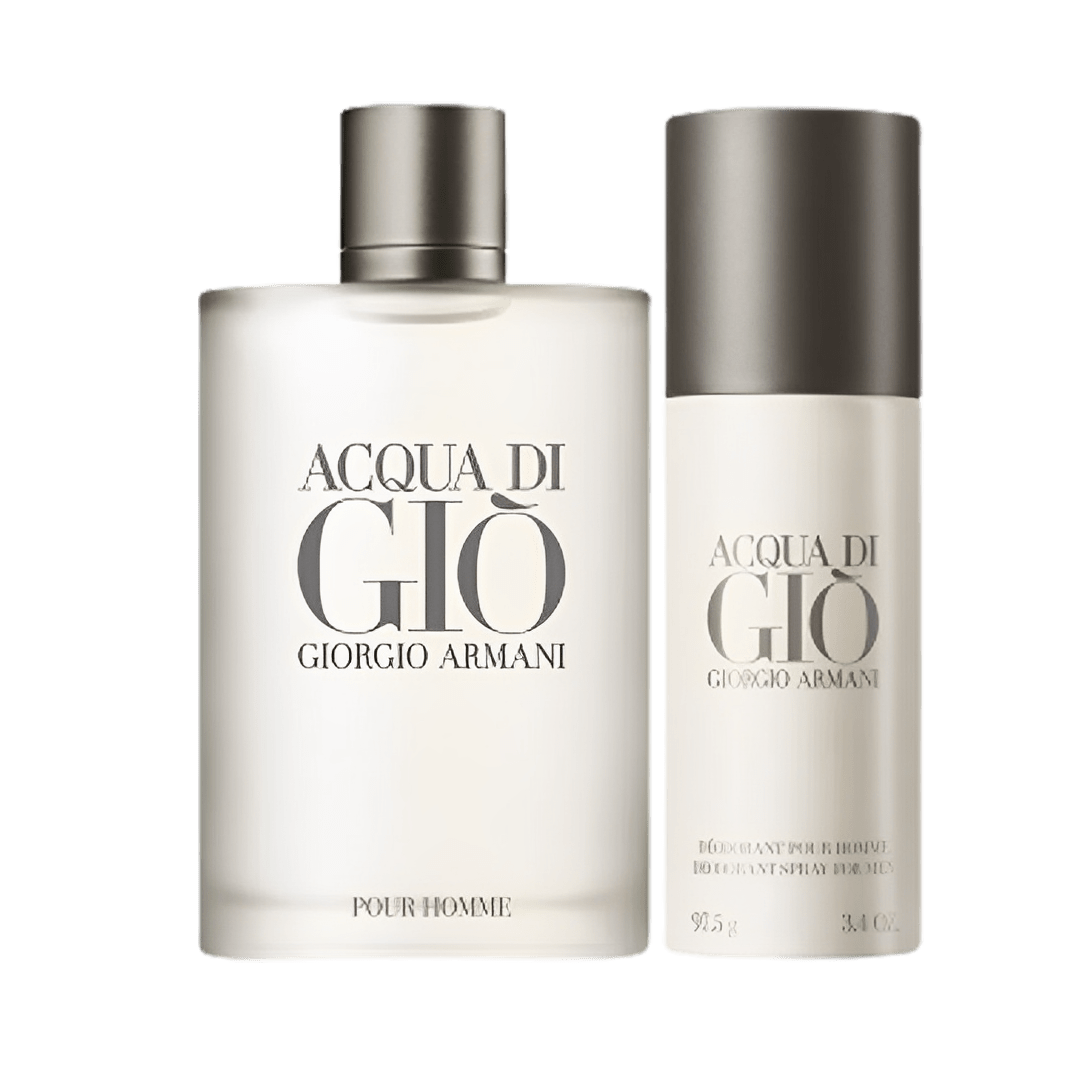 Giorgio Armani Kit Acqua Di Gio Eau De Toilette 200ml + Desodorante 150ml Menor preço em Giorgio Armani Kit Acqua Di Gio Eau De Toilette 200ml + Desodorante 150ml