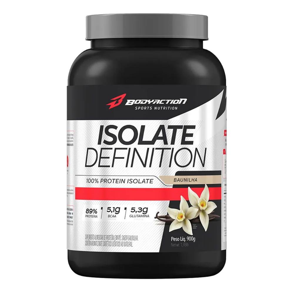 Whey Isolate Definition Isolado Body Action 900g Baunilha Menor preço em Whey Isolate Definition Isolado Body Action 900g Baunilha