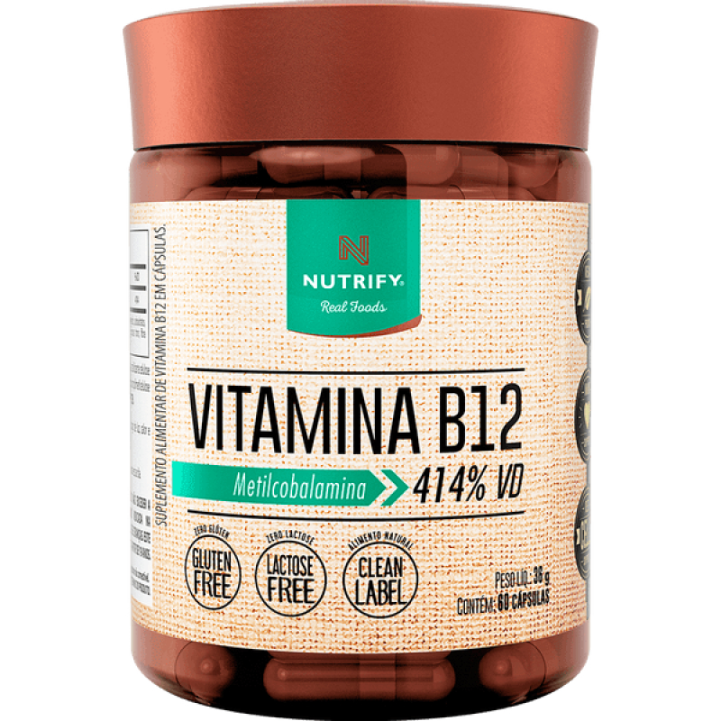 VITAMINA B12 - 60 CÁPSULAS NUTRIFY