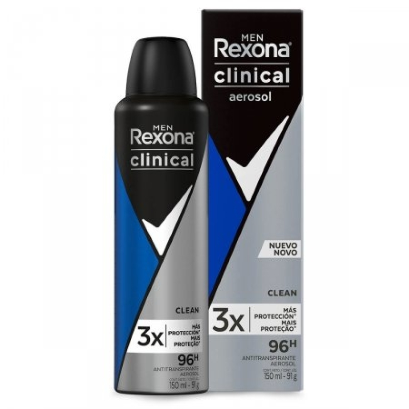 DESODORANTE ANTITRANSPIRANTE REXONA MEN CLINICAL CLEAN Menor preço em DESODORANTE ANTITRANSPIRANTE REXONA MEN CLINICAL CLEAN