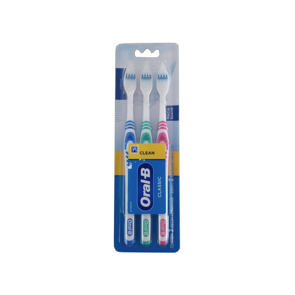 ESCOVA DENTAL ORAL B CLASSIC 40 MACIA LV3 PG2 | Droga Raia