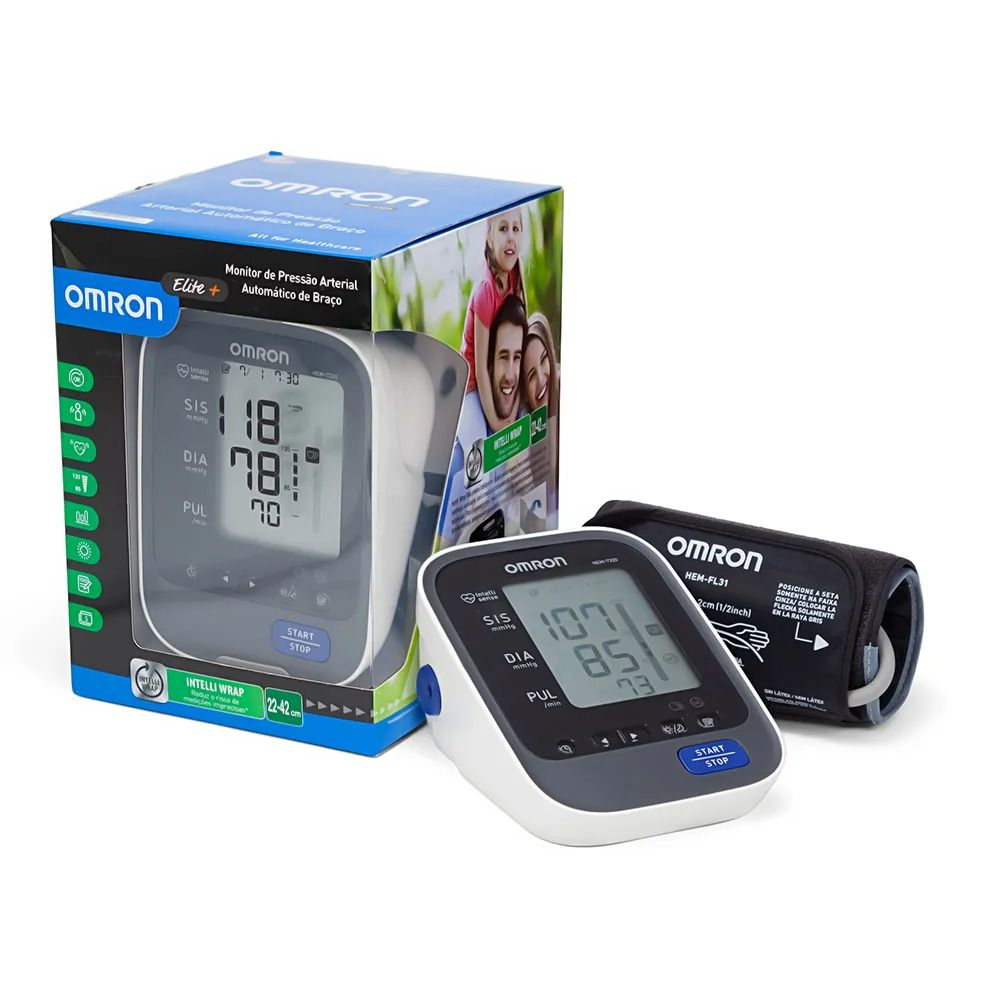 Monitor de Pressão de Braço Elite+ Omron HEM-7320 Menor preço em Monitor de Pressão de Braço Elite+ Omron HEM-7320