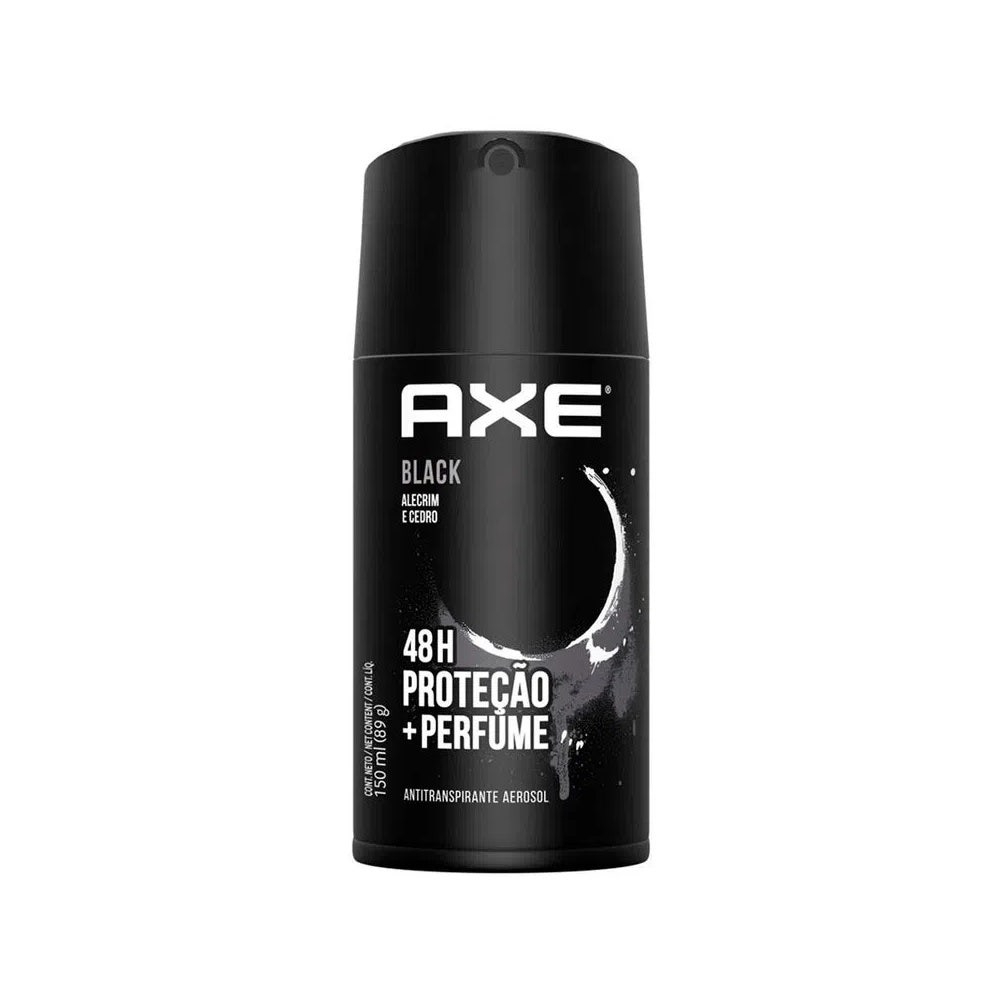 DESODORANTE AEROSSOL AXE BLACK 150ML Menor preço em DESODORANTE AEROSSOL AXE BLACK 150ML