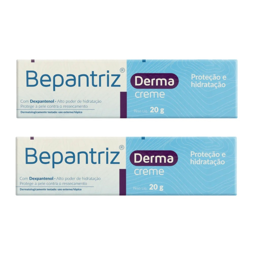 Kit 2Uni Bepantriz Derma Creme 20G - Cimed Menor preço em Kit 2Uni Bepantriz Derma Creme 20G - Cimed