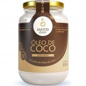 ÓLEO DE COCO EXTRAVIRGEM - EXTRAIDO DA POLPA - 500ML - SANTO ÓLEO
