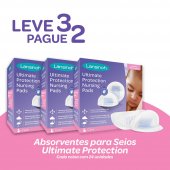 ABSORVENTES PARA SEIOS ULTIMATE PROTECTION LANSINOH - LEVE 3 PAGUE 2