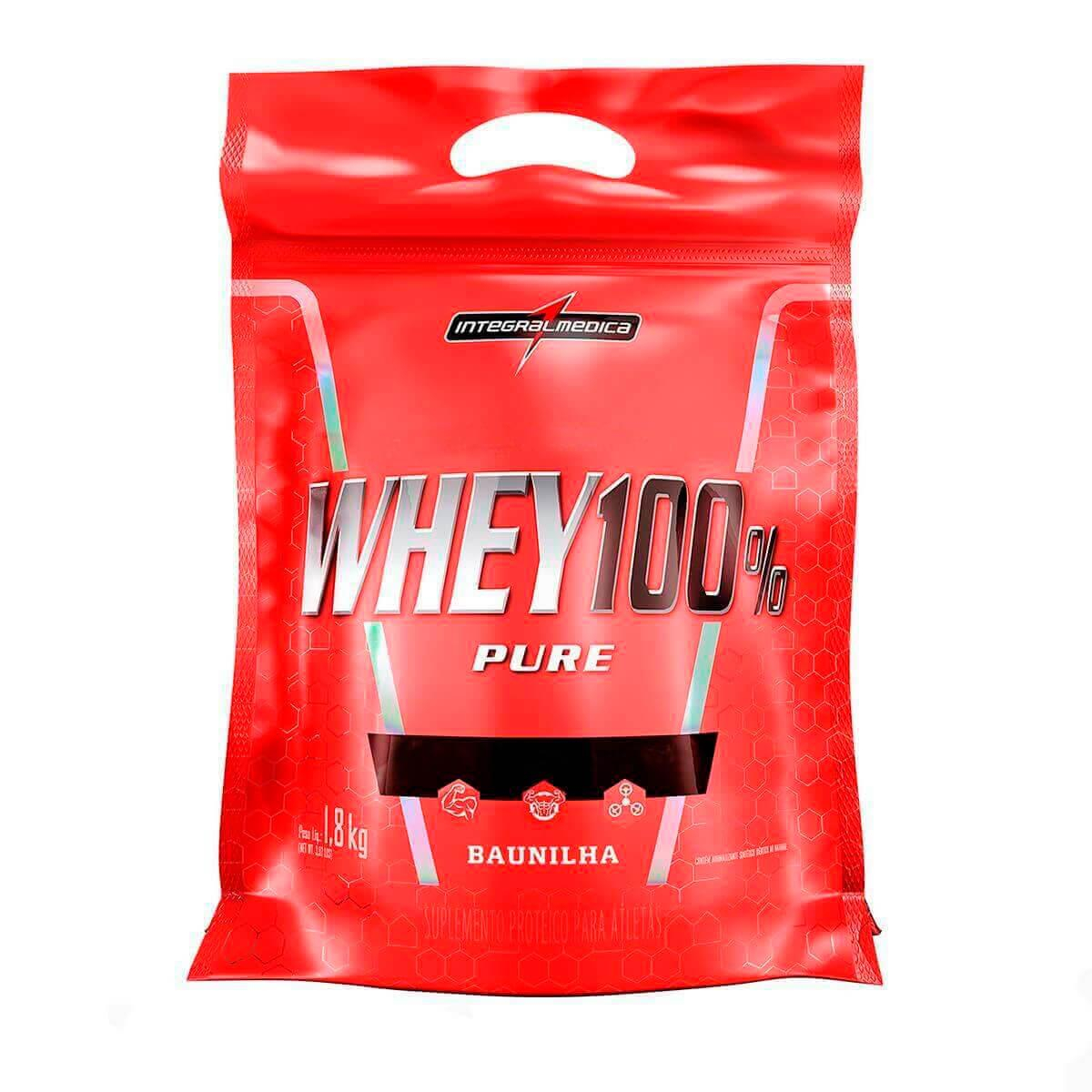 Menor preço em WHEY100%PURE(1,8KG-REFIL)-BAUNILHA-INTEGRALMEDICA