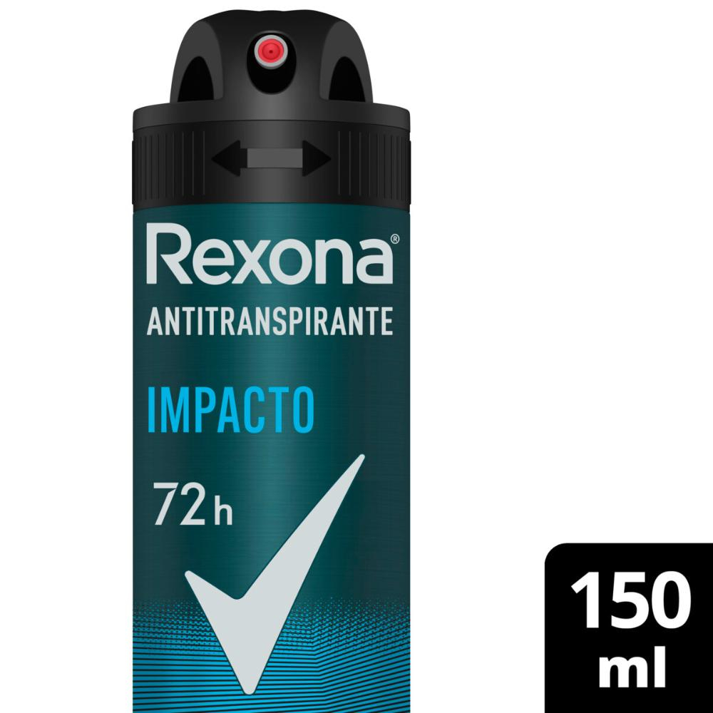 Desodorante Antitranspirante Aerossol Rexona Men Impacto 150ml