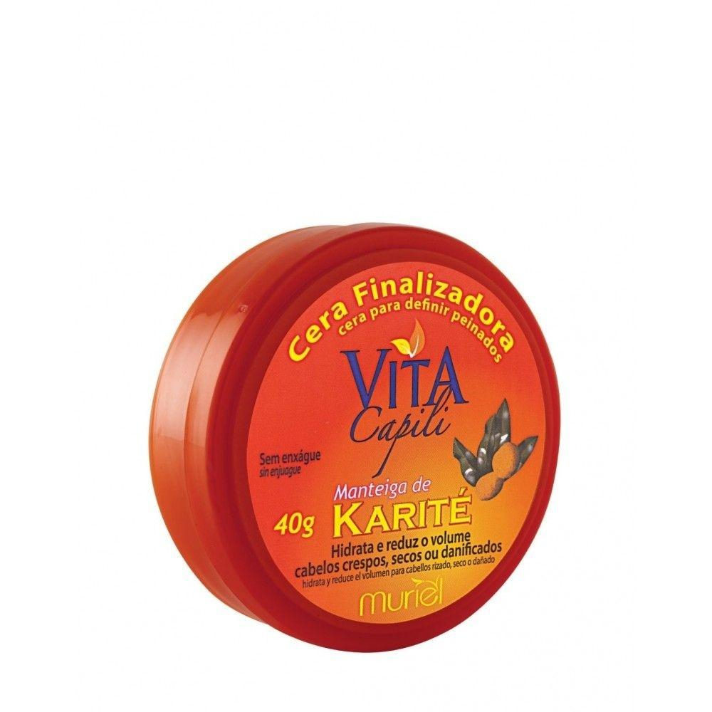 CERA FINALIZADORA MURIEL VITA CAPILI 40GR MANTEIGA KARITE | Droga Raia