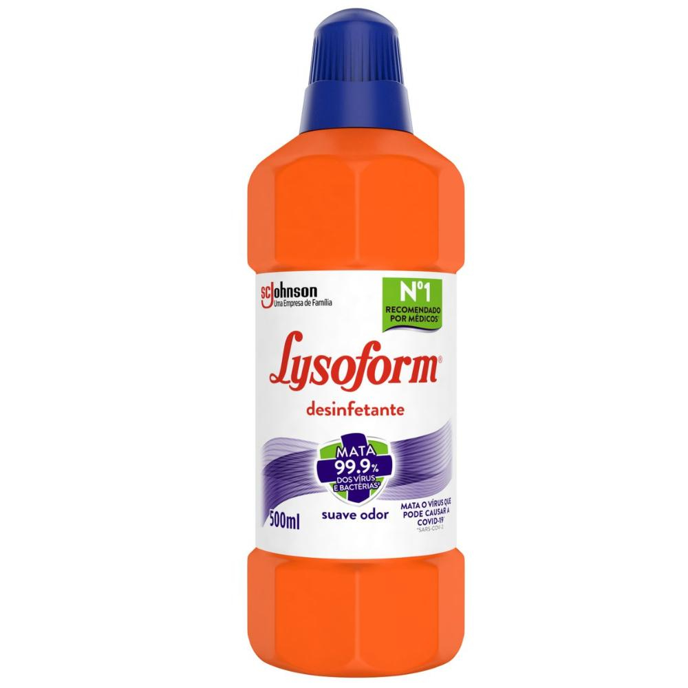 DESINFETANTE PARA USO GERAL LYSOFORM SUAVE ODOR 500ML Menor preço em DESINFETANTE PARA USO GERAL LYSOFORM SUAVE ODOR 500ML