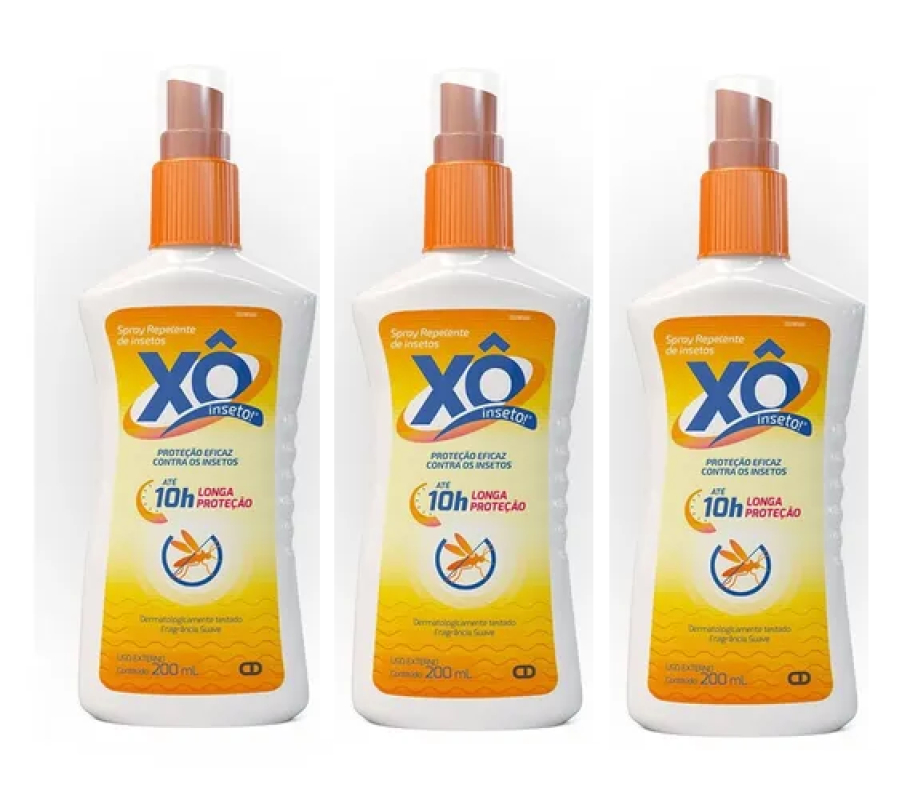 KIT 3 REPELENTE Xô INSETO SPRAY 15%DEET 200ML - CIMED é ruim? KIT 3 REPELENTE Xô INSETO SPRAY 15%DEET 200ML - CIMED é boa?