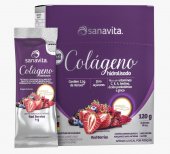 Colágeno Hidrolisado Verisol Sanavita Red Berries 30 Sachês