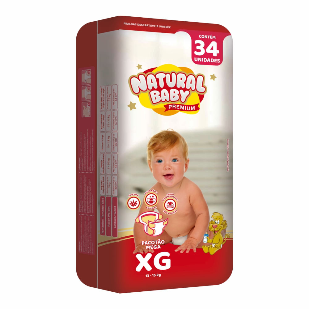 Natural Baby Premium Jumbinho G 18 Un.