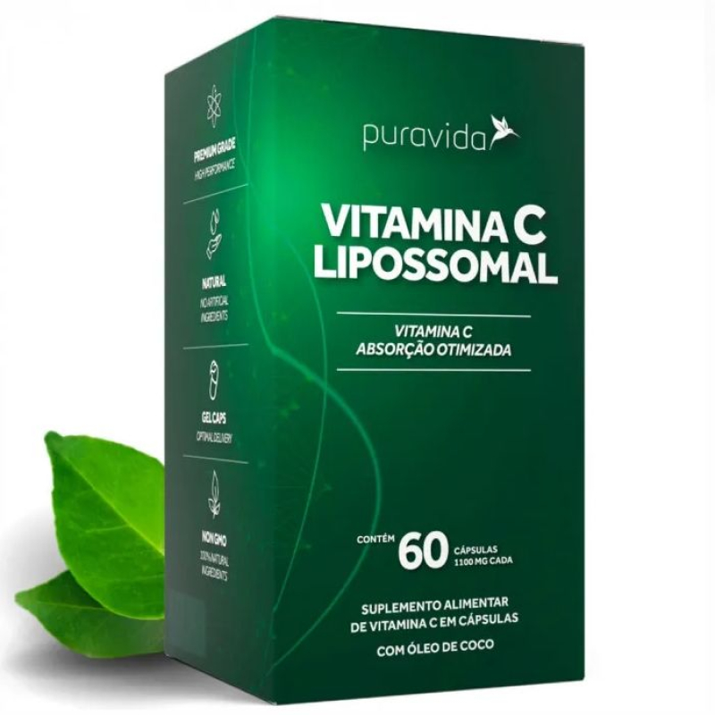 Vitamina C Lipossomal 60 Capsulas Puravida