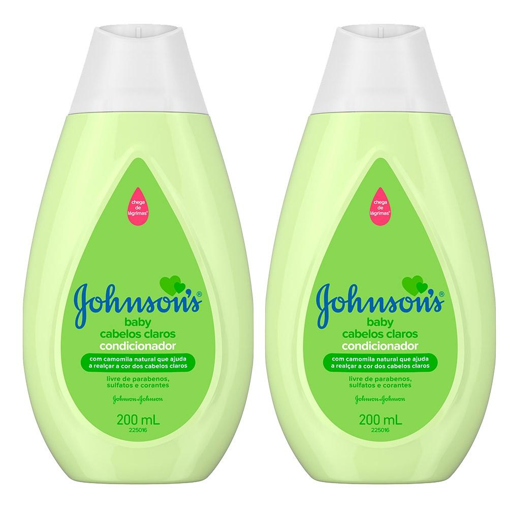 KIT COM 2 CONDICIONADORES JOHNSONS BABY CABELOS CLAROS 200ML Menor preço em KIT COM 2 CONDICIONADORES JOHNSONS BABY CABELOS CLAROS 200ML