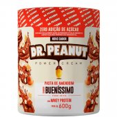 Pasta de Amendoim Pro com Whey Protein Dr. Peanut Buenissimo 600g