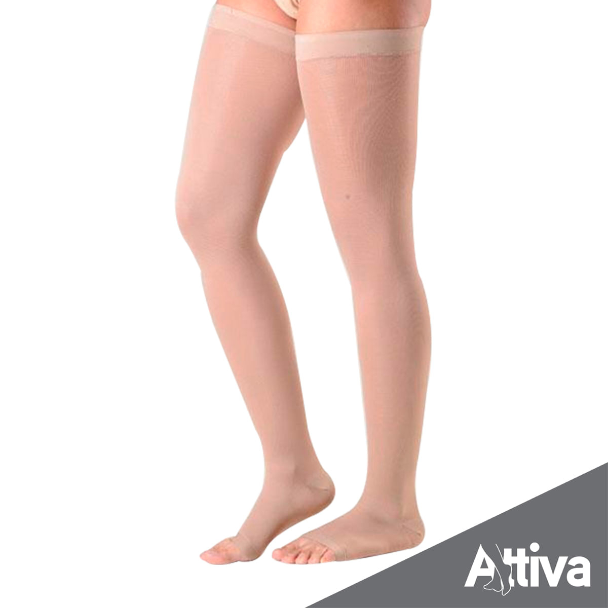 MEIA COXA 7/8 ATTIVA ALTA COMPRESSAO 20-30 FEM ABERTA NATURAL M Menor preço em MEIA COXA 7/8 ATTIVA ALTA COMPRESSAO 20-30 FEM ABERTA NATURAL M