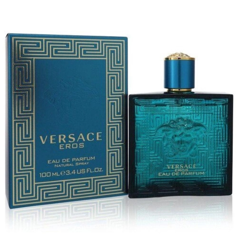 PERFUME MASCULINO VERSACE EROS EAU DE PARFUM 100 ML + 1 AMOSTRA DE FRAGRâNCIA
