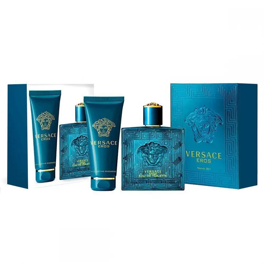 KIT VERSACE EROS POUR HOMME EDT 100ML + SHOWER GEL 100ML