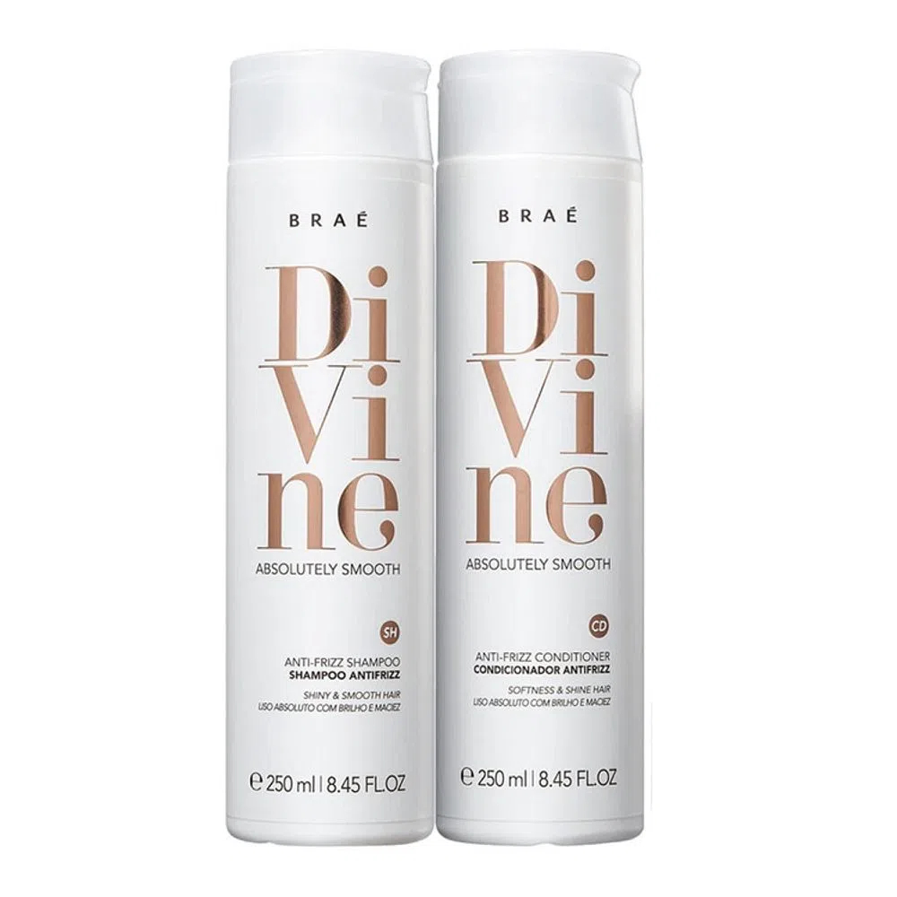 BRAE DIVINE ANTI FRIZZ DUO HOME CARE (2 PRODUTOS) Menor preço em BRAE DIVINE ANTI FRIZZ DUO HOME CARE (2 PRODUTOS)