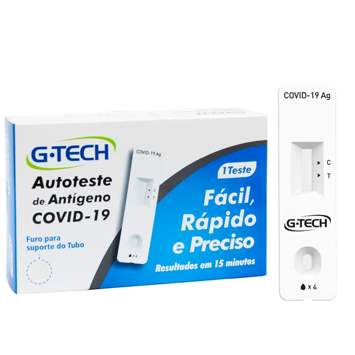 AUTOTESTE DE ANTÍGENO PARA COVID G-TECH UMA UNIDADE ATCOVO1