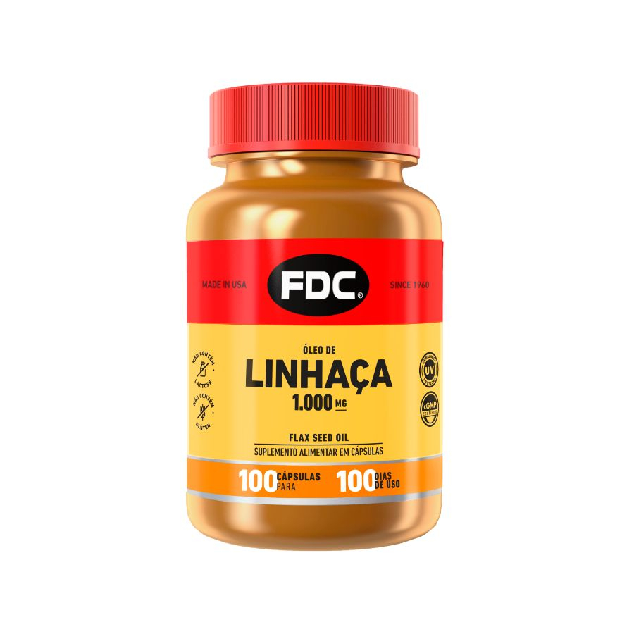 ÓLEO DE LINHAçA 1000MG (100 CAPS) - FDC VITAMINAS