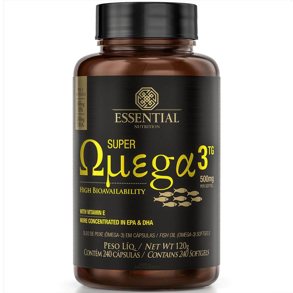 SUPER ÔMEGA 3 TG (240 CáPS. 500 MG) ESSENTIAL NUTRITION Natural Menor preço em SUPER ÔMEGA 3 TG (240 CáPS. 500 MG) ESSENTIAL NUTRITION Natural