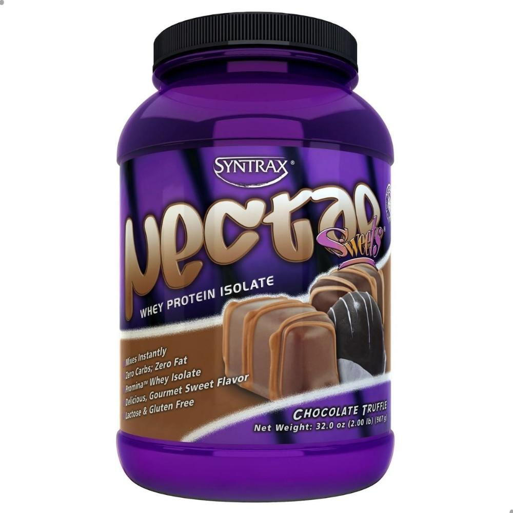 WHEY PROTEIN ISOLATE NECTAR SWEETS 907G 2LBS SYNTRAX Chocolate Truffle