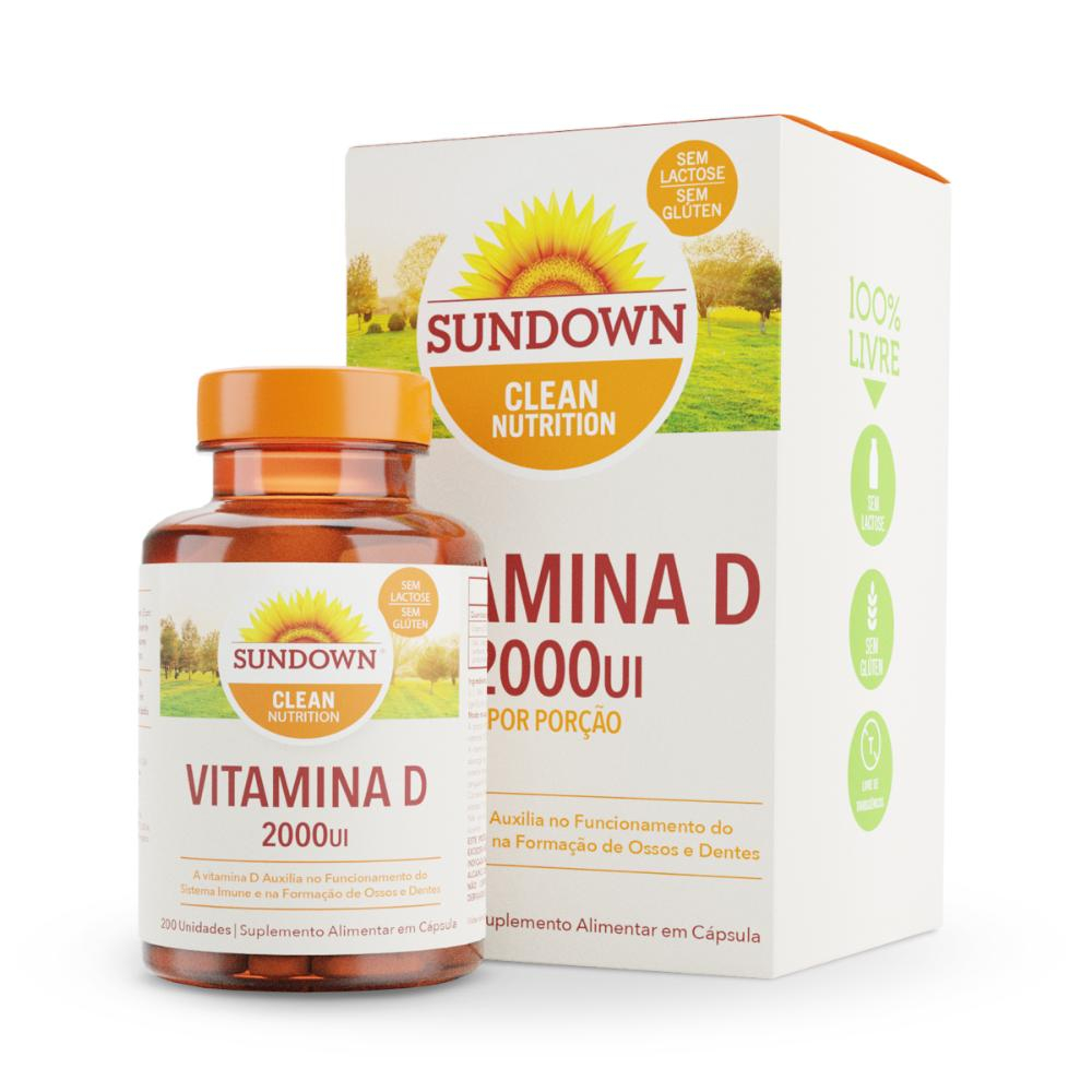 Vitamina D 2000UI com 200 Unidades - Sundown Vitaminas
