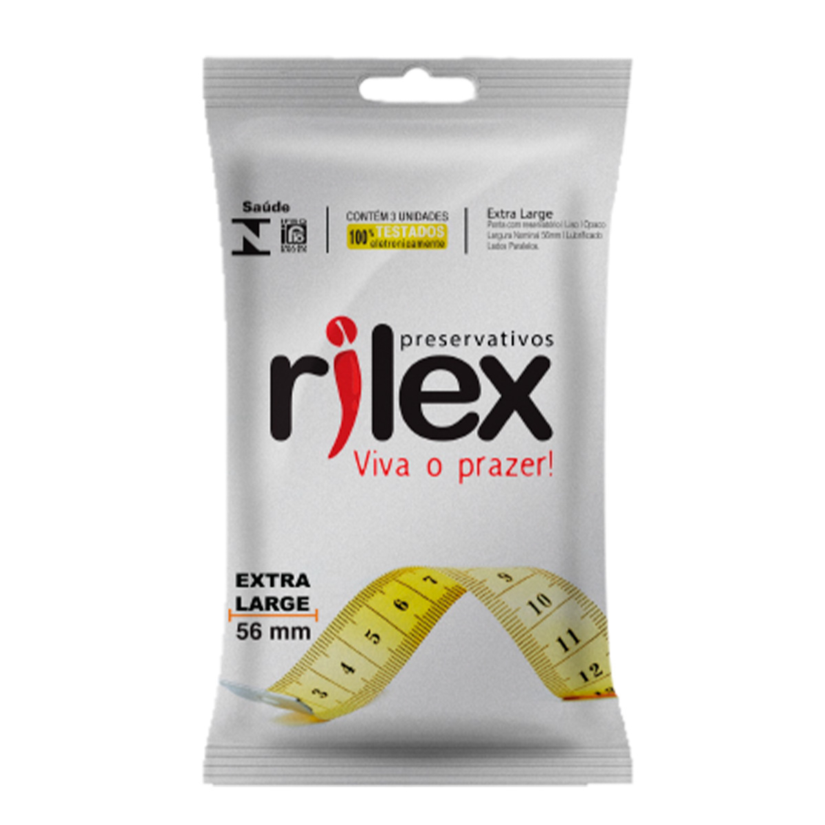 PRESERVATIVO RILEX EXTRA LARGE 48X3 SEM Sabor