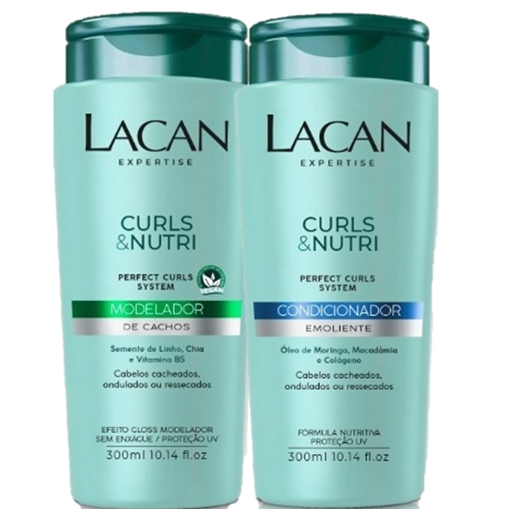 KIT LACAN CURLS E NUTRI DUPLA NUTRICAO (2 PRODUTOS)