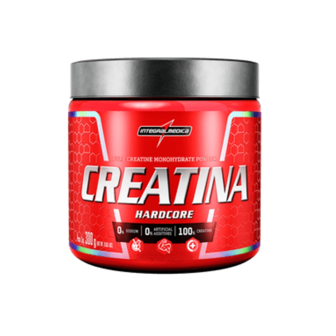 CREATINA HARDCORE MONOHIDRATADA 300G - INTEGRALMEDICA Sem Sabor