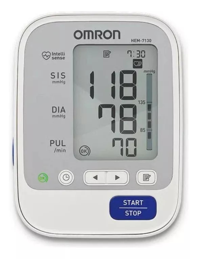 MONITOR DE PRESSãO ARTERIAL DIGITAL DE BRAçO HEM-7130 OMRON