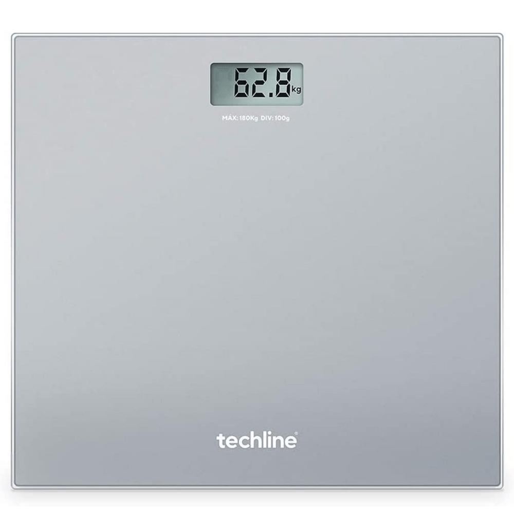 BALANçA CORPORAL DIGITAL TECHLINE TECSILVER PRATA, ATé 180 KG Unidade
