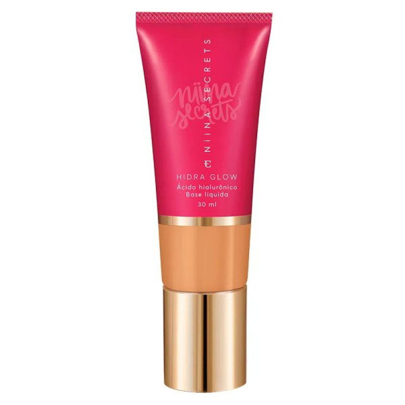 BASE LíQUIDA NIINA SECRETS HIDRA GLOW EUDORA 30ML COR 00 COR 35