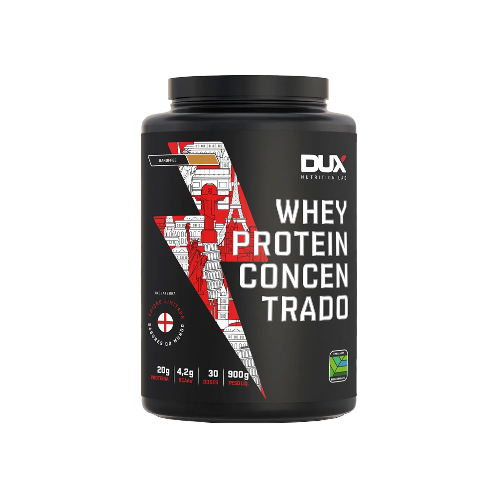 WHEY PROTEIN CONCENTRADO (900G) BANOFFEE DUX NUTRITION